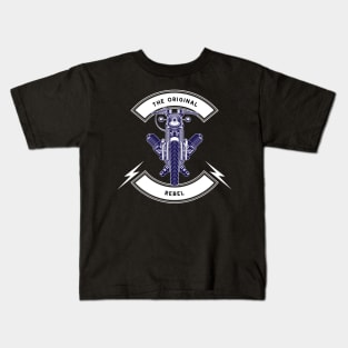 The original rebel - biker Kids T-Shirt